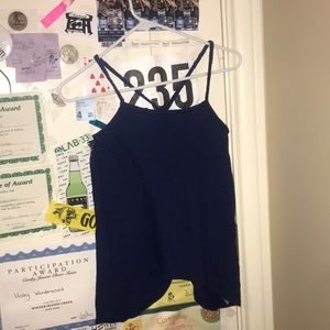Dark blue old nave tank top